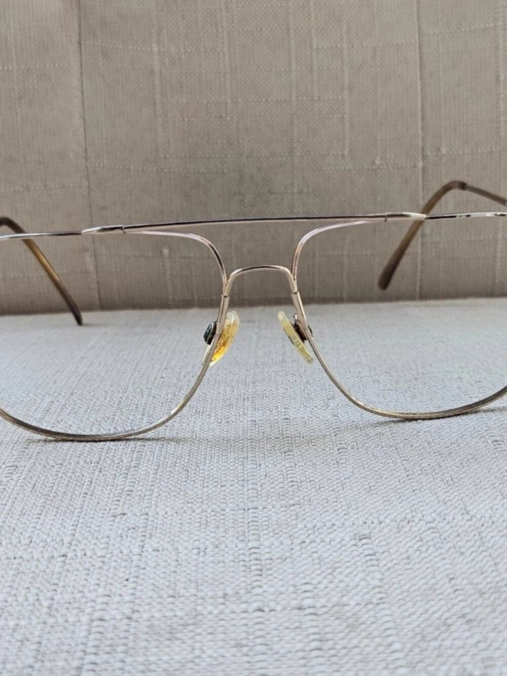 Vintage Marchon Autoflex Men Eyeglasses Frame Gold Electro Plated Eyewear Japan - Picture 2 of 11